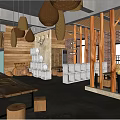 Art Studio Art Classroom 3d model