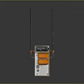 Industrial Device With Long Vertical Poles Orange And White Components Base