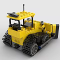 Lego toy building blocks engineering truck bulldozer 3d model