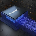 Chip Scene Computer Chip Mobile Phone Chip High-tech Chip Electronic Components Central Processing Unit 3d model