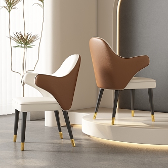 Dining chair combination 3d model