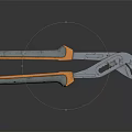 Professional Hardware Pliers With Orange And Gray Handles For Heavy Duty Tasks