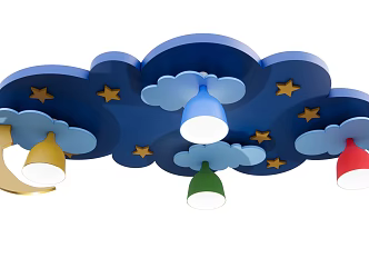 Modern ceiling lamp children's lamp 3d model