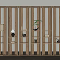Elegant Modern Wooden Bookcase Design With Open Shelves Books Decorative Items Plants And Lamps