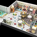 Naughty Castle Children's Park High-end Color Matching 3d model