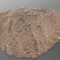 Large Pile Of Brown Soil With Small Stones And Earthy Texture