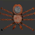 Robot Spider Robot Mecha Spider Science Fiction Spider Mechanical Spider Battery Spider Tower Defense 3d model