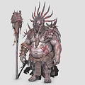 Orc Mage Warlock Shaman 3d model