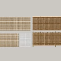 Bamboo Railings With Various Grid And Slatted Designs For Decorative Use