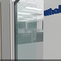 Modern Office Interior With Open Floor Plan Glass Partitions Multiple Workstations And Meeting Table