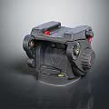 Adjustable Black Furniture Base Featuring Red Green Buttons And Gear Structure