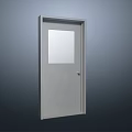 Durable Steel Security Door With Glass Window And Secure Lock For Home Safety