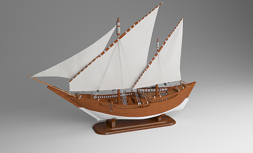 modern ship. 3d model