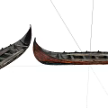 Vintage Wooden Boats With Classic Hull Design And Exposed Interior Frames