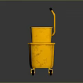 Mop Bucket Mop Automatic Drying Mop Bucket Mop Bucket Mobile Mop Drying Bucket Mop 3d model