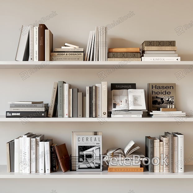 Modern Books Book Ornaments Ornaments Magazine Books Notebook Books Newspapers model