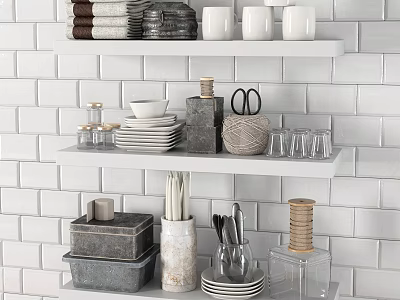 Modern Kitchen Supplies 3d model