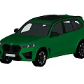 Green Sporty SUV With Modern Exterior Design And Black Wheels Features