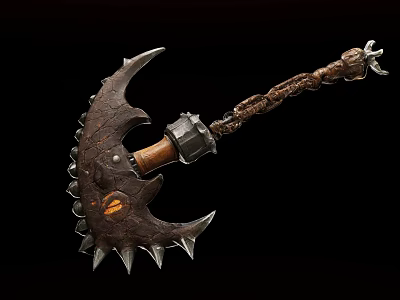Chain Dart Chain Scythe Magic Style Cthulhu Style Pendant Ornaments 3d model