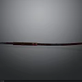 Red And Silver Long Sword With Metallic Finish Shiny Blade On Gray Background