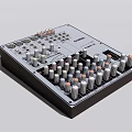 Instrument Art Supplies Professional Audio Mixer with Multiple Knobs and Controls 3d model