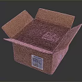 Logistics box express box parcel box carton goods box goods box garbage box 3d model