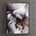 Botanical Plant Painting Featuring Pink Peony Flowers In Framed Artwork