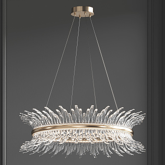 Light Luxury Chandelier 3d model