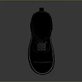 Black Long Leather Boots With Lace Up Design And Thick Rubber Sole