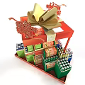Retail Promotional Display Equipment for New Store Opening Promotion with Shelves and Product Arrangement