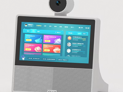 Smart Machine With Interactive Touch Screen Built-in Camera And Service Applications 3d model