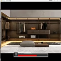 Modern Wardrobe Open Cloakroom 3d model