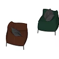 Single sofa 3d model