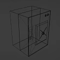 Horizontal Rectangular Pressure Steam Sterilizer 3d model