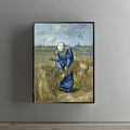 Oil Painting Of Man With POSTES Hat Dark Uniform And Beard For Interior Decor
