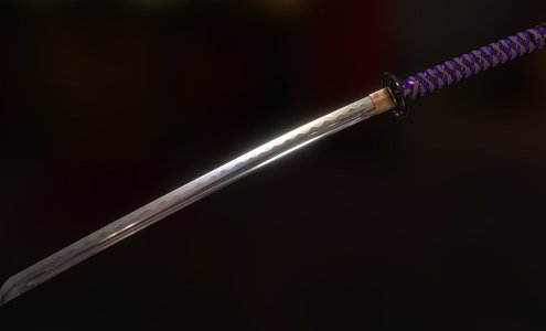 Japanese Knife 3d model