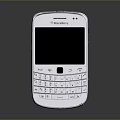 BlackBerry Classic Mobile Phone With QWERTY Keyboard White Body And Screen