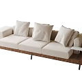 Mid-ancient style multi-person sofa one-character sofa 3d model