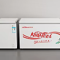 HuaMei White Freezers With Compact And Large Models For Home Use Displaying Brand Logos