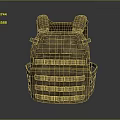 Brown Tactical Vest With Multiple Pockets And Adjustable Straps For Outdoor Use 3d model