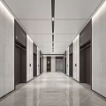 Modern elevator hall elevator hall elevator aisle corridor 3d model