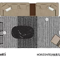 Modern Luxury Sofa And Coffee Table Set With Marble Top And Soft Cushions