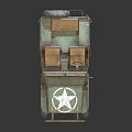 Vintage Green Military Jeep Model With Open Top And Star Emblem