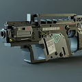 Modern Tactical Firearm DWT Brand Mechanical Design Black Body Grip And Sight Components