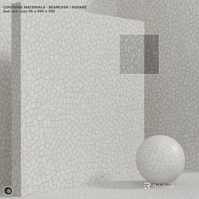 Contemporary Building Components With Textured Wall Surface And Round Decorative Sphere 3d model 