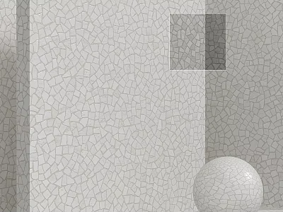Contemporary Building Components With Textured Wall Surface And Round Decorative Sphere 3d model