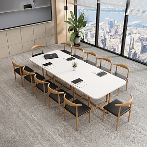 Meeting Room Office Meeting Tables and Chairs 3d model