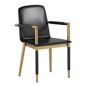 Modern Leather Single Chair 3d model