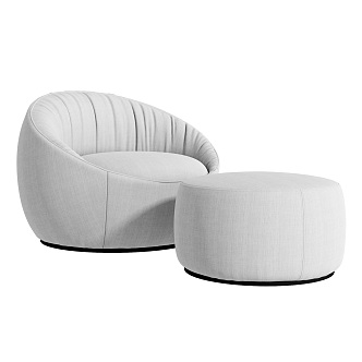 Modern Single Sofa Minimalist Lounge Chair 3d model