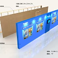 Panasonic Display Stands With TOWERS Industrial Equipment Images And Aluminum Frames